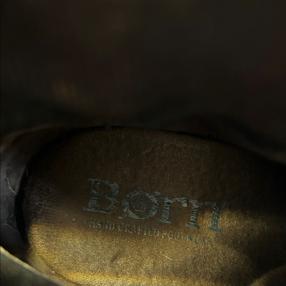 Born Women's Tan Leather Heeled Boots - Picture 3 of 10